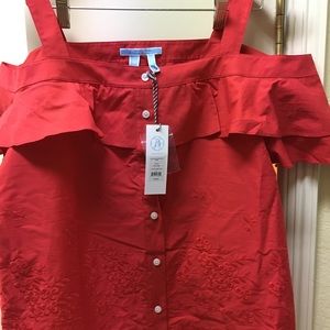NWT Draper James Red blouse